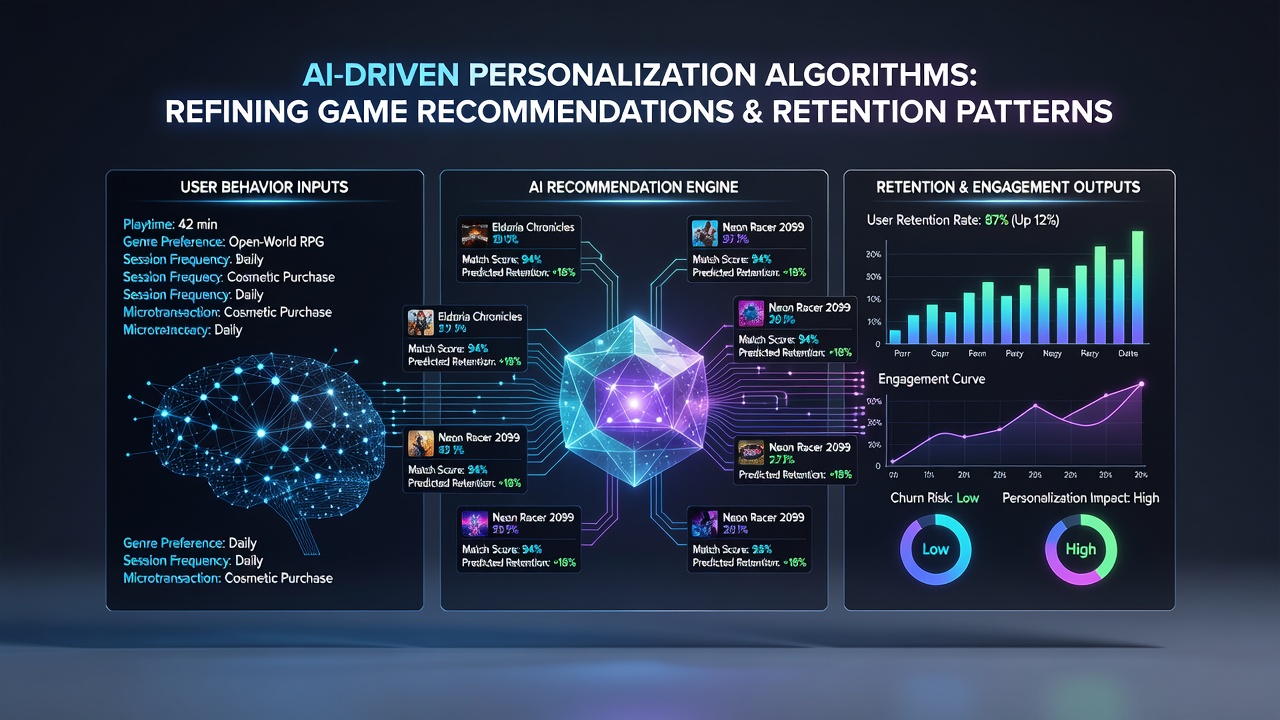 User engagement graphs displaying retention improvements after AI recommendation updates on British digital platforms