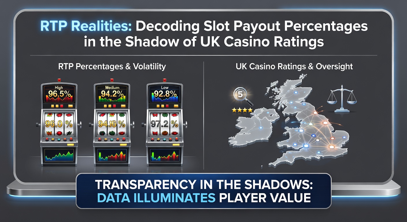 Close-up of a slot game interface displaying RTP stats alongside UK casino rating badges and payout graphs