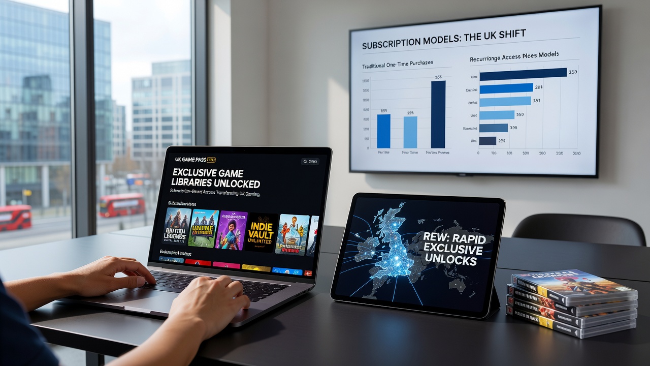 Detailed view of reward tiers and exclusive game unlocks available through UK digital subscription services